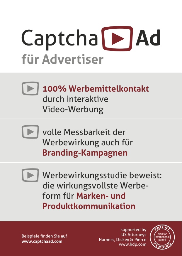 Vorteile CaptchaAd für Advertiser im Überblick